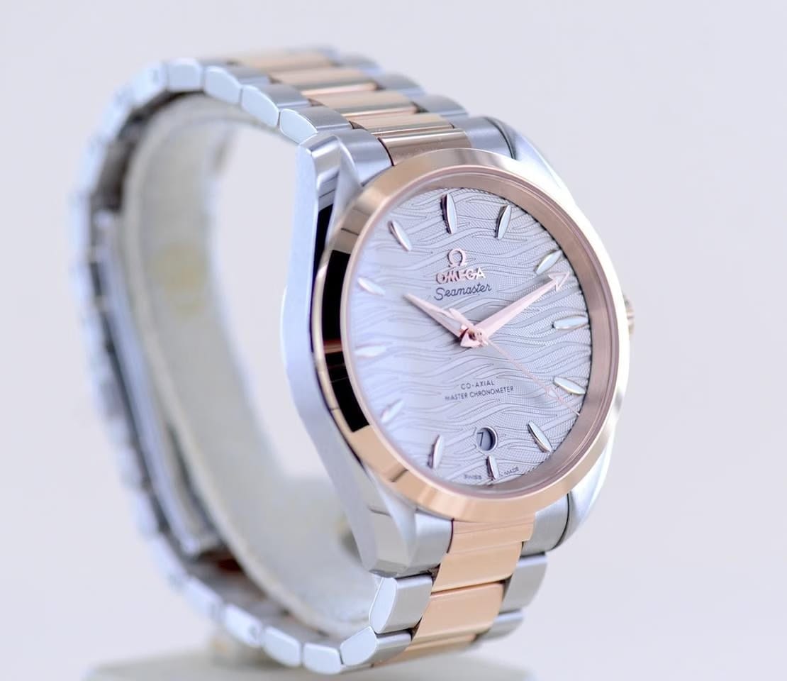 Omega Seamaster Aqua Terra150 M Stahl Sedna 38 mm grey dial Roségold new B+P