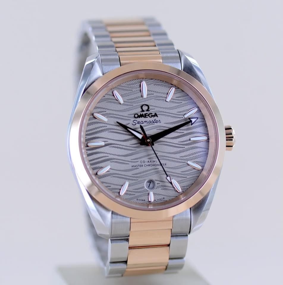 Omega Seamaster Aqua Terra150 M Stahl Sedna 38 mm grey dial Roségold new B+P