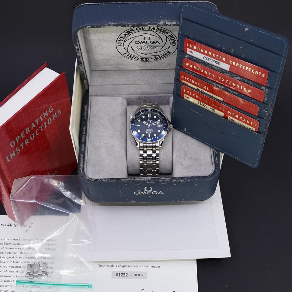 Omega Seamaster Diver 300 MJames fullset 007 from 2003 Never Worn
