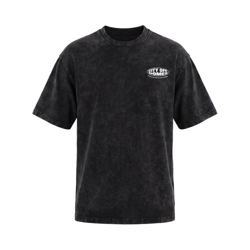 City Off Domes Acid Wash Vectors Tee