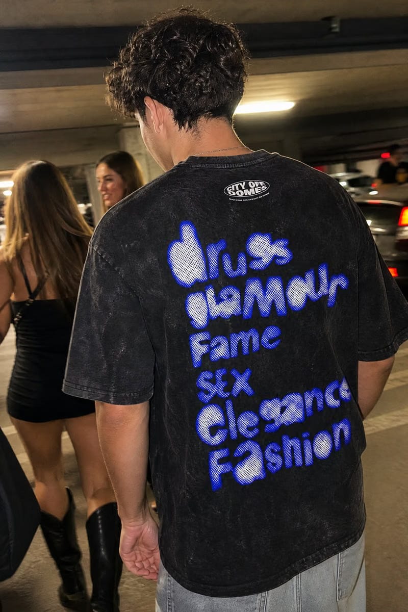 City Off Domes Acid Wash Vectors Tee