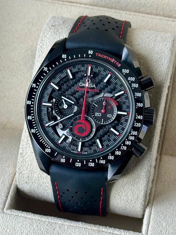 Omega Speedmaster Dark Side Of The Moon 'Alinghi' Unworn serviced by omega in 12-2025