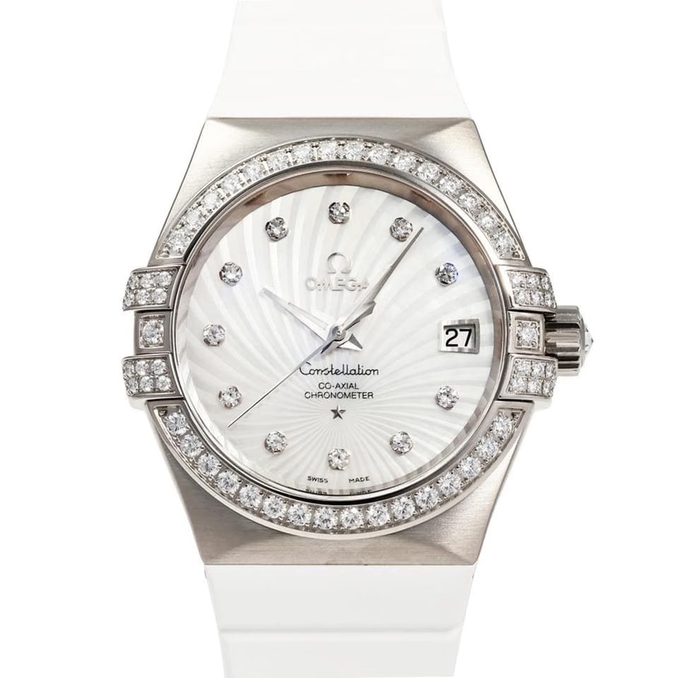 Omega Constellation Ladies123.57.35.20.55.005 Automatic White Gold New