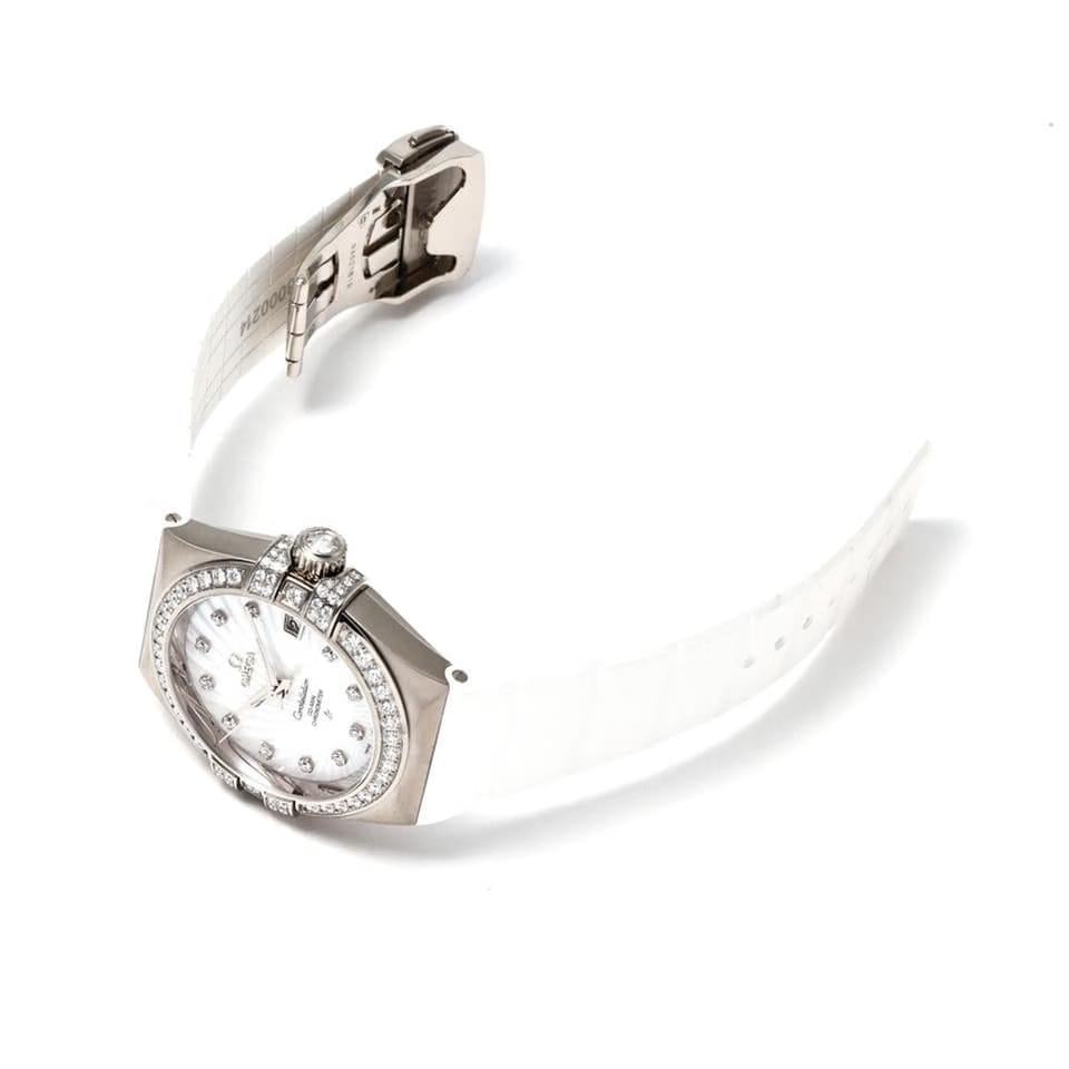 Omega Constellation Ladies123.57.35.20.55.005 Automatic White Gold New