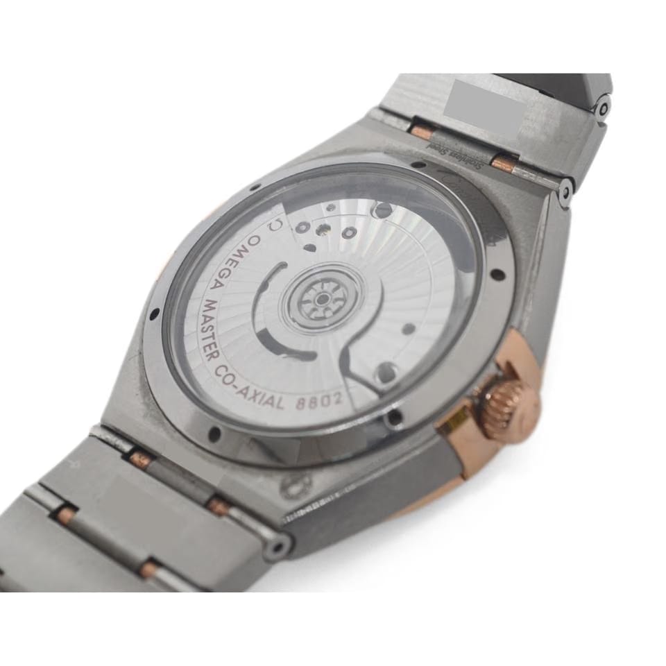 Omega Constellation Co‑axial Master Chronometer Sedna Gold & Steel Diamond Watch 34mm