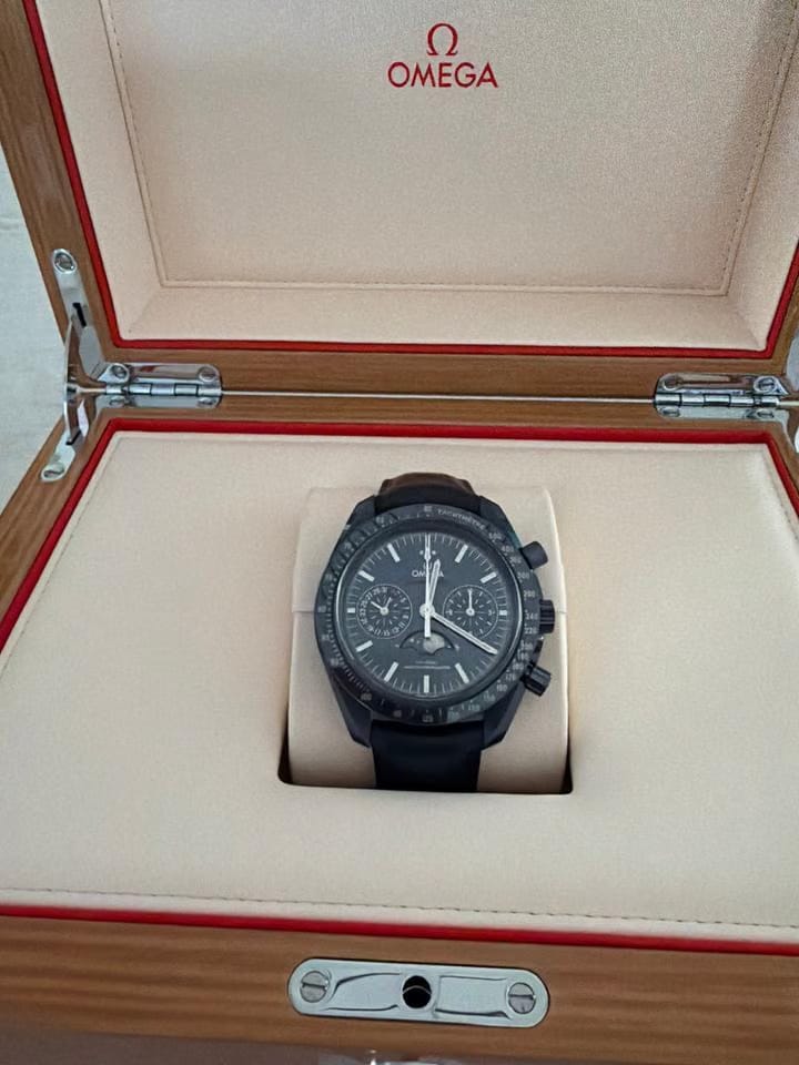Omega Speedmaster Moonphase Moonwatch Parfait etat set complet facture et documents Omega