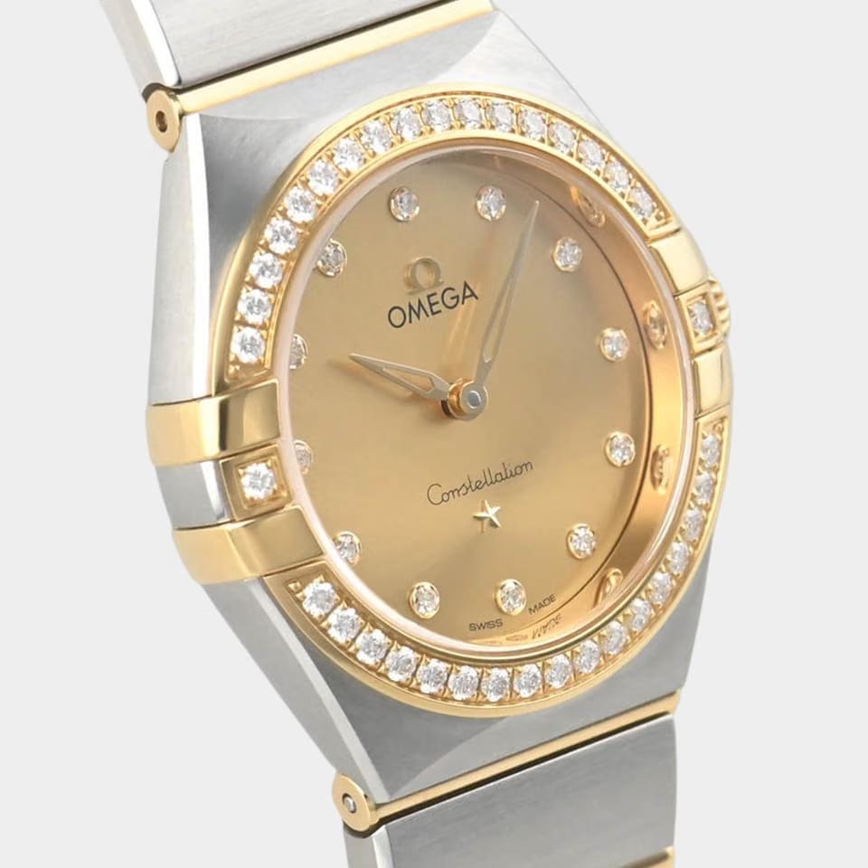 Omega Constellation Diamond / Steel&Gold / 28mm Box&Papers 131.25.28.60.58.001