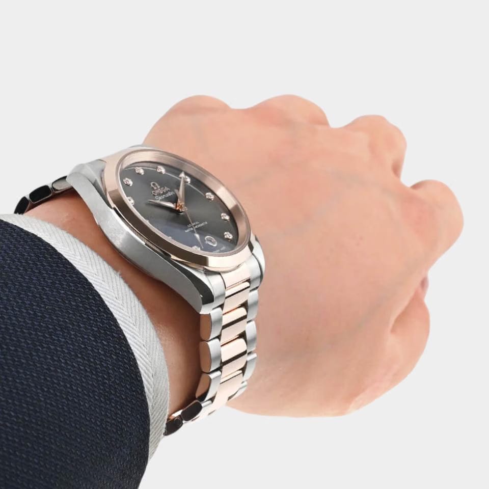 Omega Seamaster Aqua Terra Steel&Rose gold / 38mm / Box&Papers / 220.20.38.20.56.001