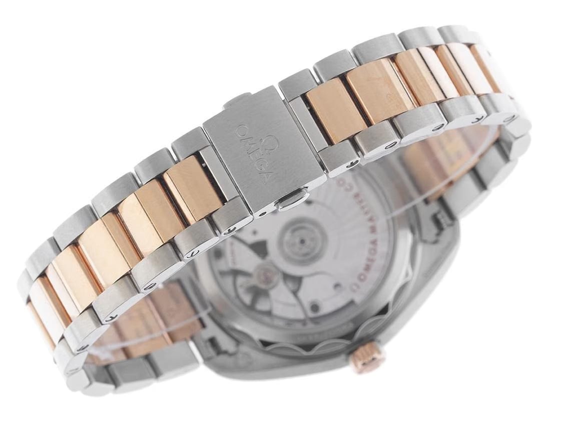 Omega Seamaster Aqua Terra Ref.220.20.34.20.59.001 2025 Full Set Ungetragen Seamaster Aqua Terra 150 M Diamanten Stahl 18kt Sedna™‑Gold