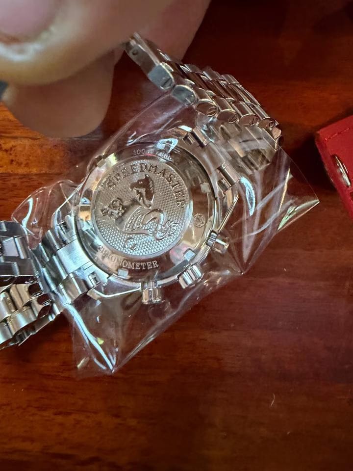 Omega Speedmaster Ladies Chronograph Mother of pearl face Diamond bezel Just serviced by omega