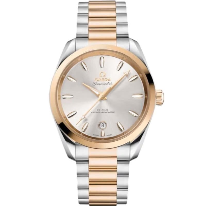 Omega Seamaster Aqua Terra Shades 38mm Steel and 18k Moonshine 220.20.38.20.02.002 Chronometer Date