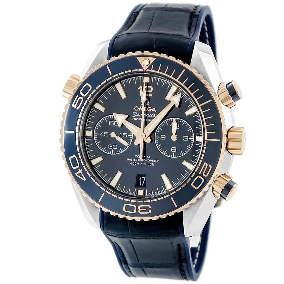 Omega Seamaster Planet Ocean Chronograph Watches 215.23.46.51.03.001 Seamaster Planet Ocean 600 M , unused K18 RG x Stainless Steel combination