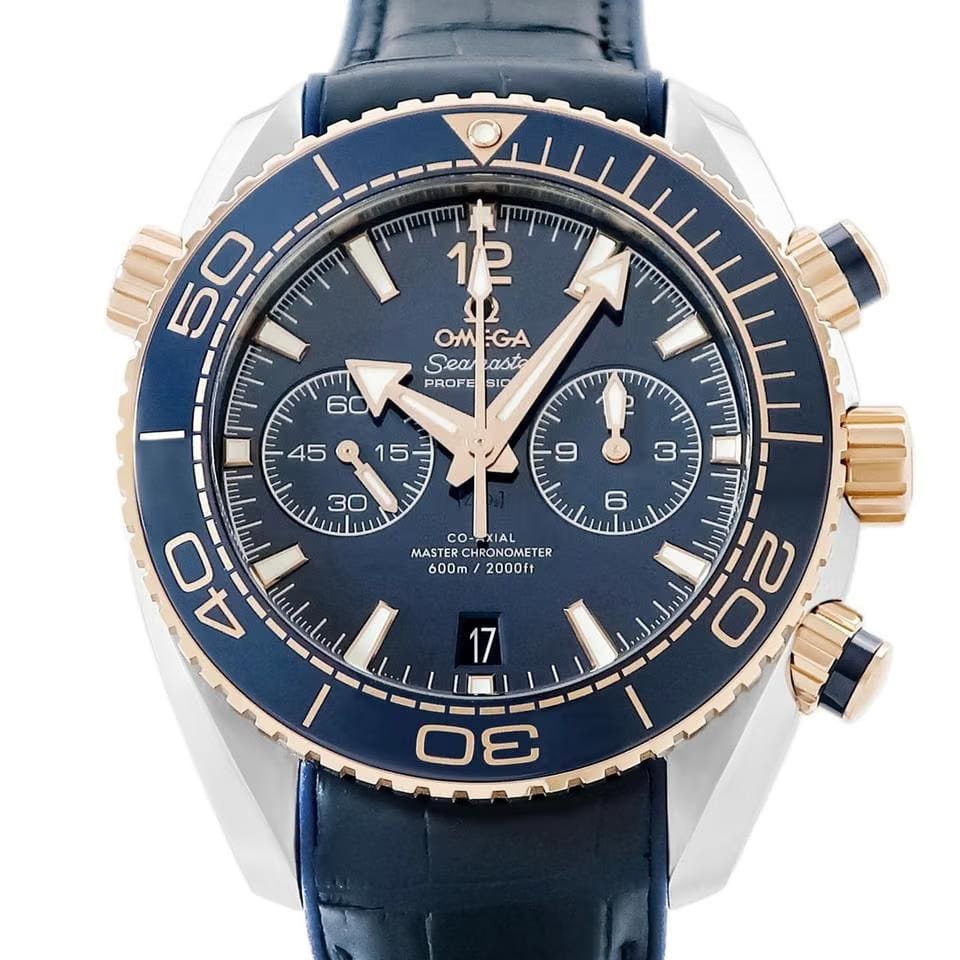 Omega Seamaster Planet Ocean Chronograph Watches 215.23.46.51.03.001 Seamaster Planet Ocean 600 M , unused K18 RG x Stainless Steel combination