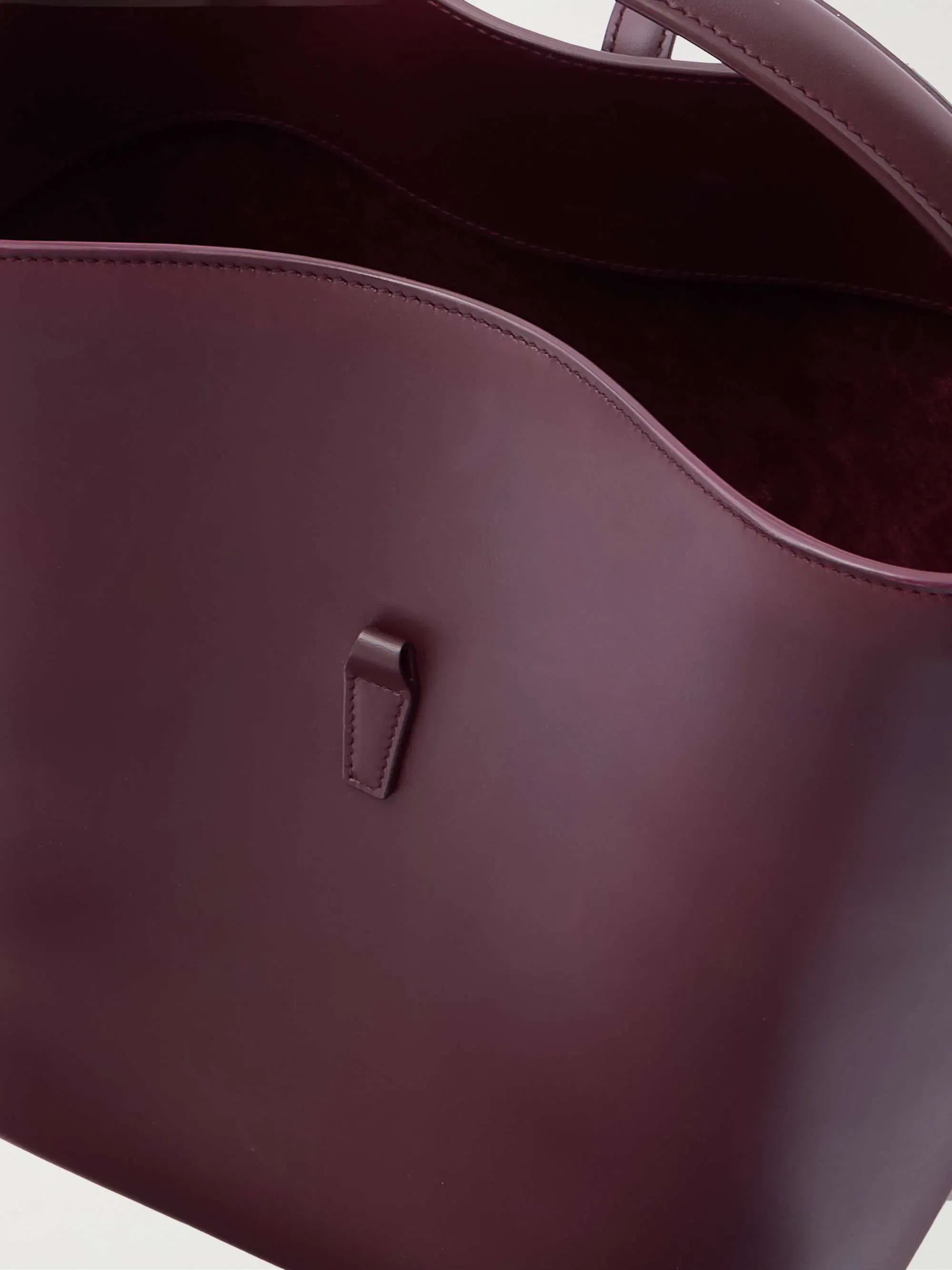 SAINT LAURENT Le 37 leather bucket bag (Burgundy)