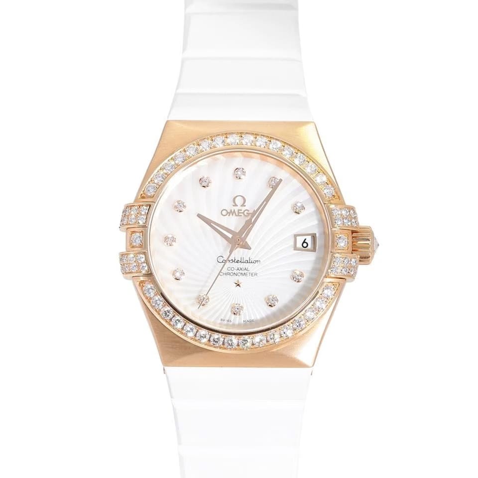 Omega Constellation Ladies123.57.35.20.55.001 Automatic Red Gold New