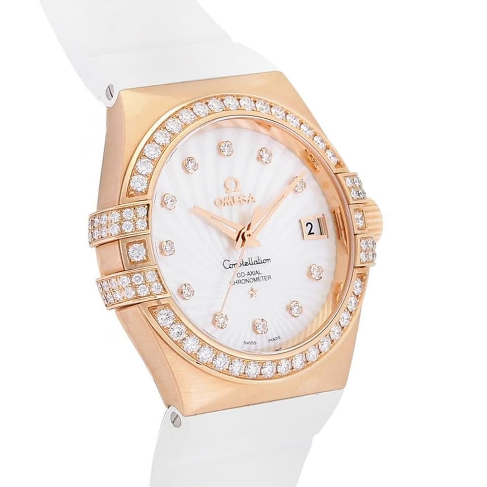 Omega Constellation Ladies123.57.35.20.55.001 Automatic Red Gold New