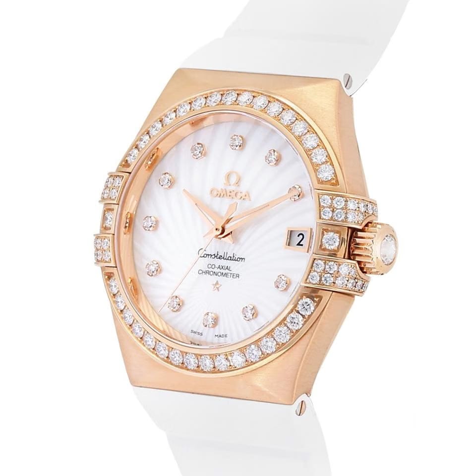 Omega Constellation Ladies123.57.35.20.55.001 Automatic Red Gold New