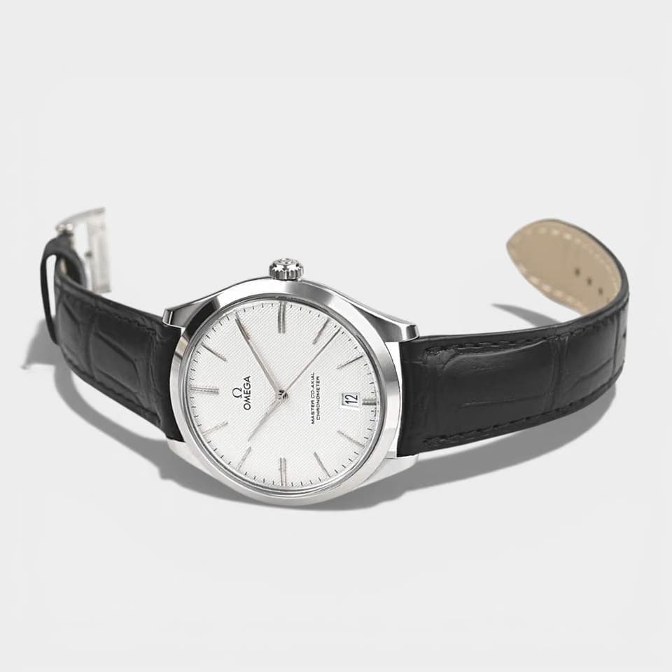 Omega De Ville Trésor White gold / 40 mm / Box&Papers / 432.53.40.21.02.004