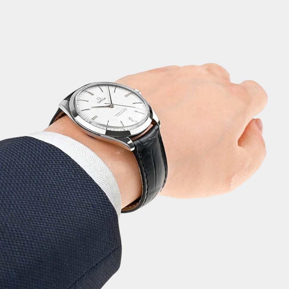 Omega De Ville Trésor White gold / 40 mm / Box&Papers / 432.53.40.21.02.004