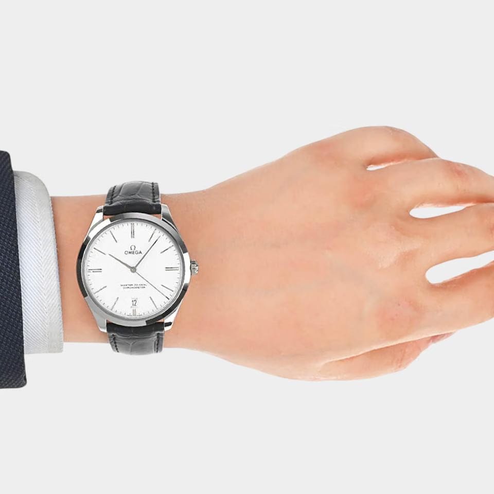 Omega De Ville Trésor White gold / 40 mm / Box&Papers / 432.53.40.21.02.004