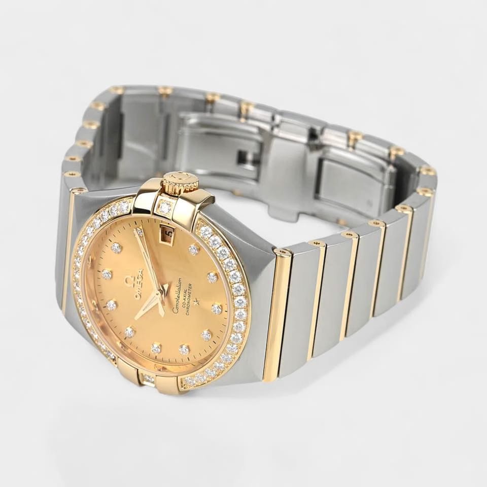 Omega Constellation Ladies Steel&Gold / 35 mm / Box&Papers / 123.25.35.20.58.001