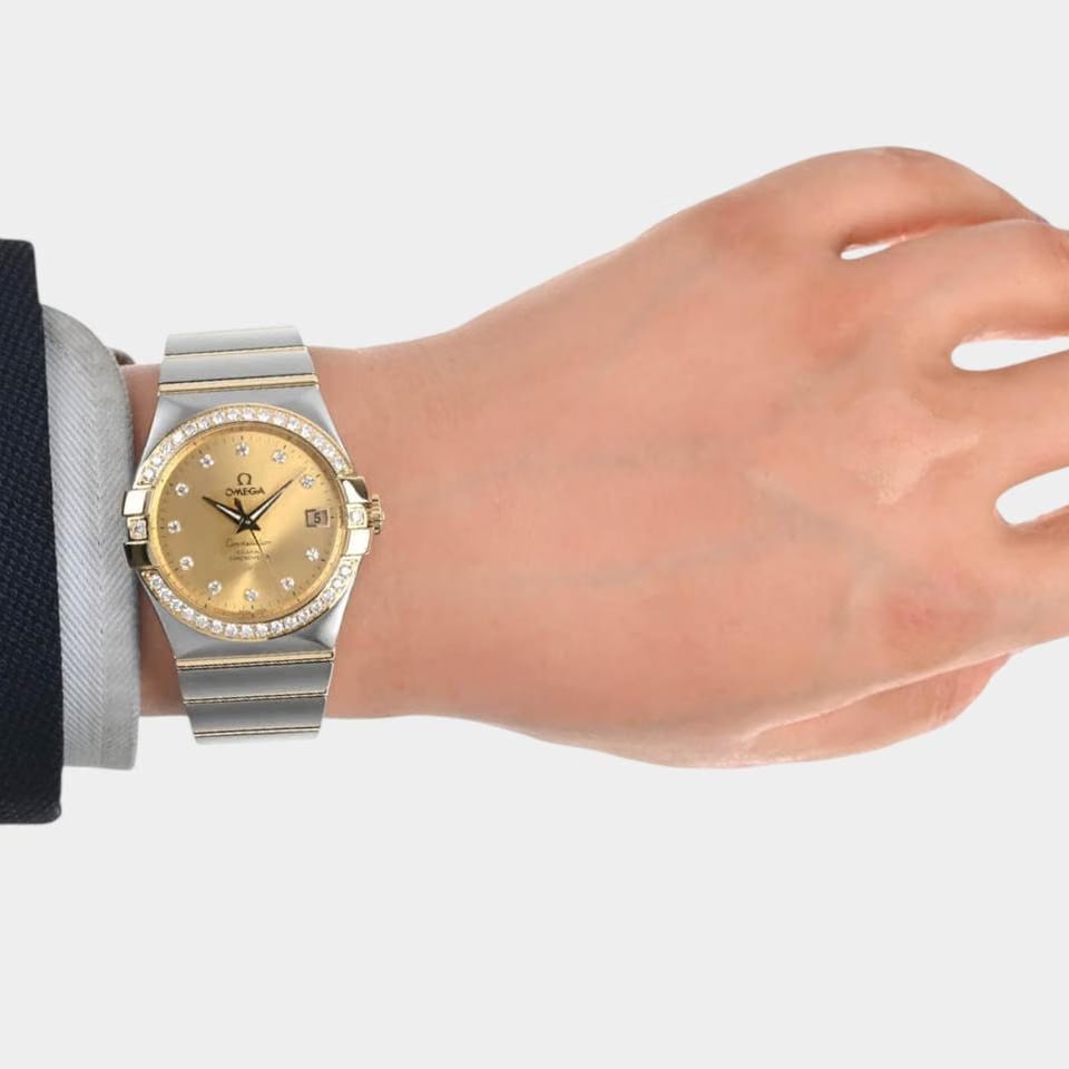 Omega Constellation Ladies Steel&Gold / 35 mm / Box&Papers / 123.25.35.20.58.001