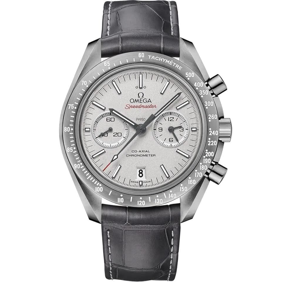 Omega Speedmaster Dark Side of the Moon grey ceramic on leather strap 311.93.44.51.99.001