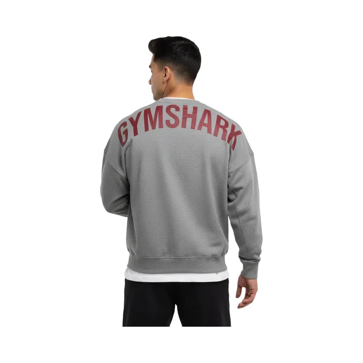 Gymshark Power Crew Oversized Fit Charcoal Core Marl