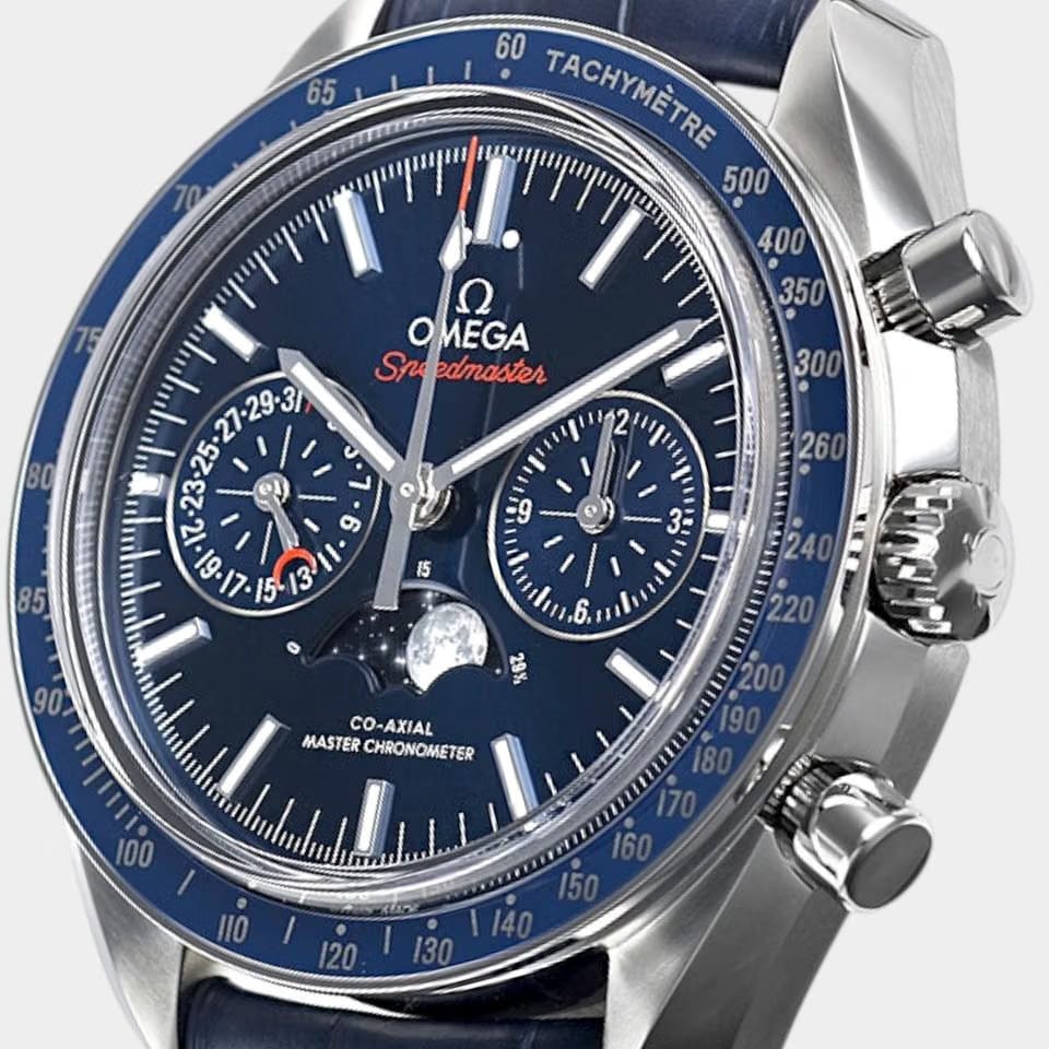 Omega Speedmaster Moonphase Co-Axial Master Chronometer Chronograph / Steel / 44.2 / Box&Papers 304.33.44.52.03.001