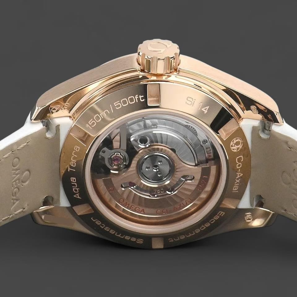Omega Seamaster Aqua Terra Co-axial / Red gold / 30 mm / Box&Papers / 231.58.30.20.55.001