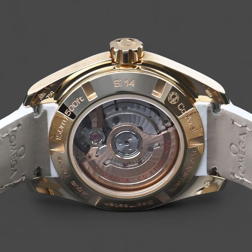 Omega Seamaster Aqua Terra Co-axial / Yellow gold / 30 mm / Box&Papers / 231.58.30.20.55.002