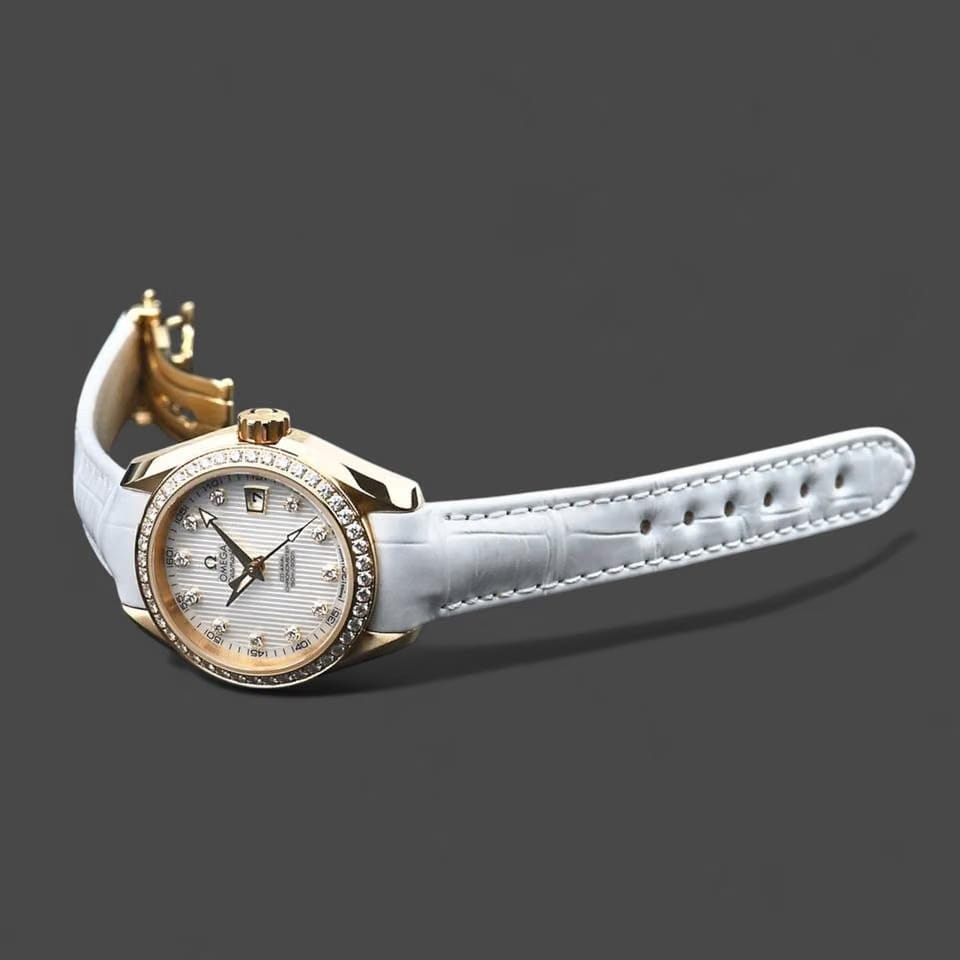 Omega Seamaster Aqua Terra Co-axial / Yellow gold / 30 mm / Box&Papers / 231.58.30.20.55.002