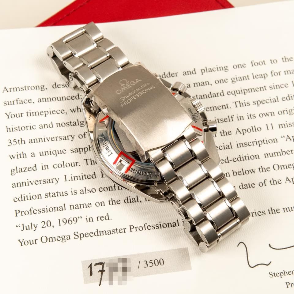 Omega Speedmaster Professional Moonwatch Apollo 11 New NOS Stickers Full stickers New NOS No original waranty No original Box