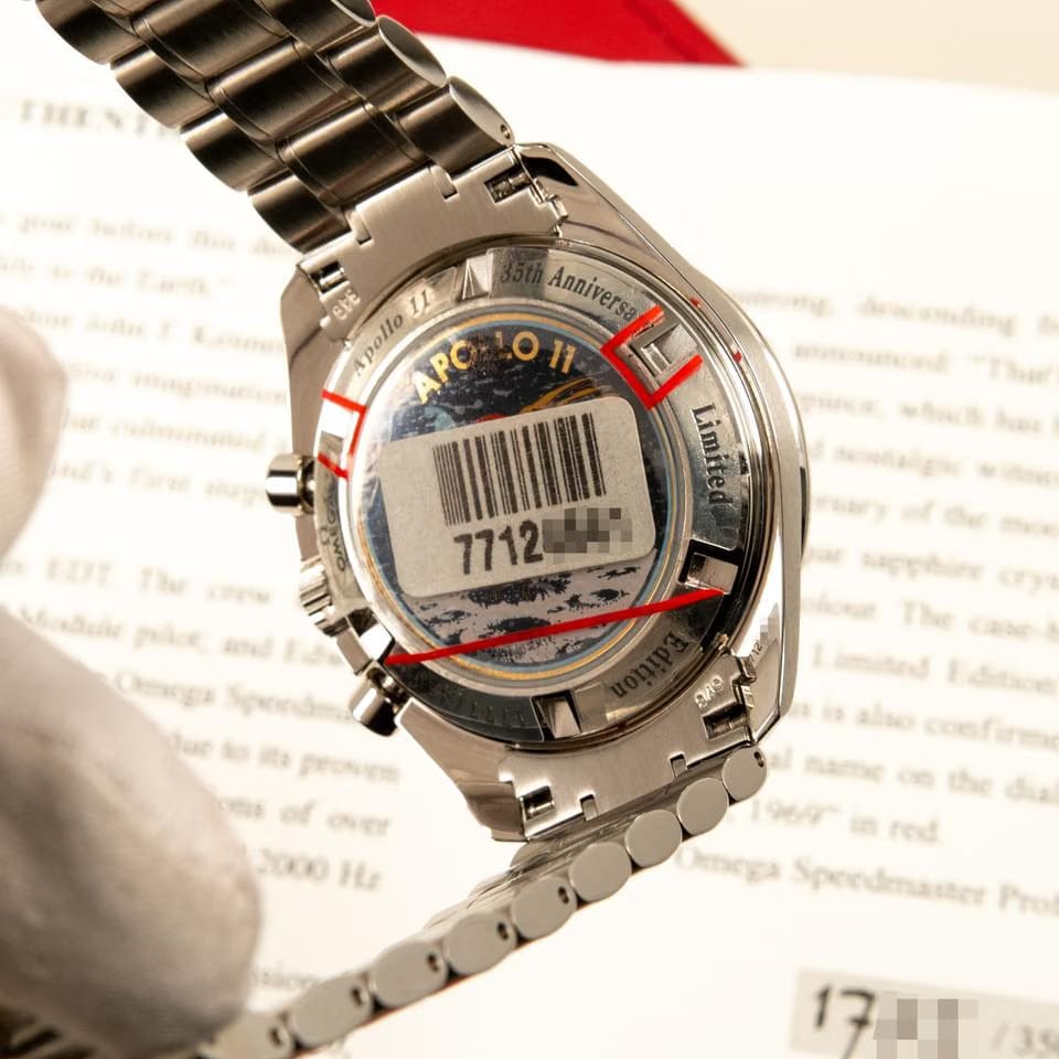 Omega Speedmaster Professional Moonwatch Apollo 11 New NOS Stickers Full stickers New NOS No original waranty No original Box