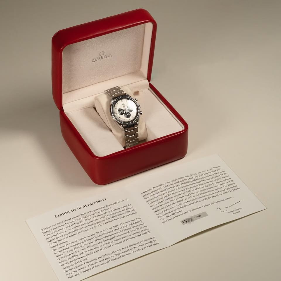 Omega Speedmaster Professional Moonwatch Apollo 11 New NOS Stickers Full stickers New NOS No original waranty No original Box