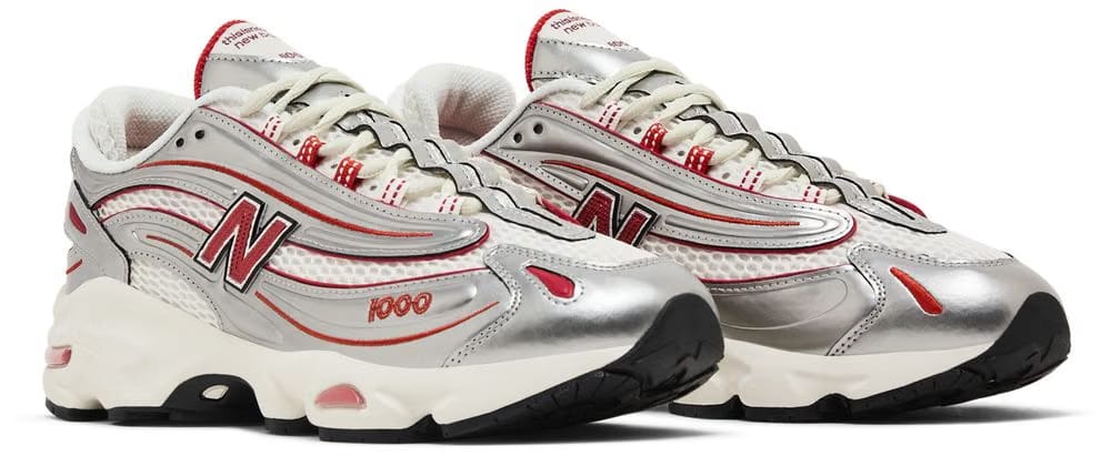 New Balance thisisneverthat x 1000 Silver Valiant Poppy