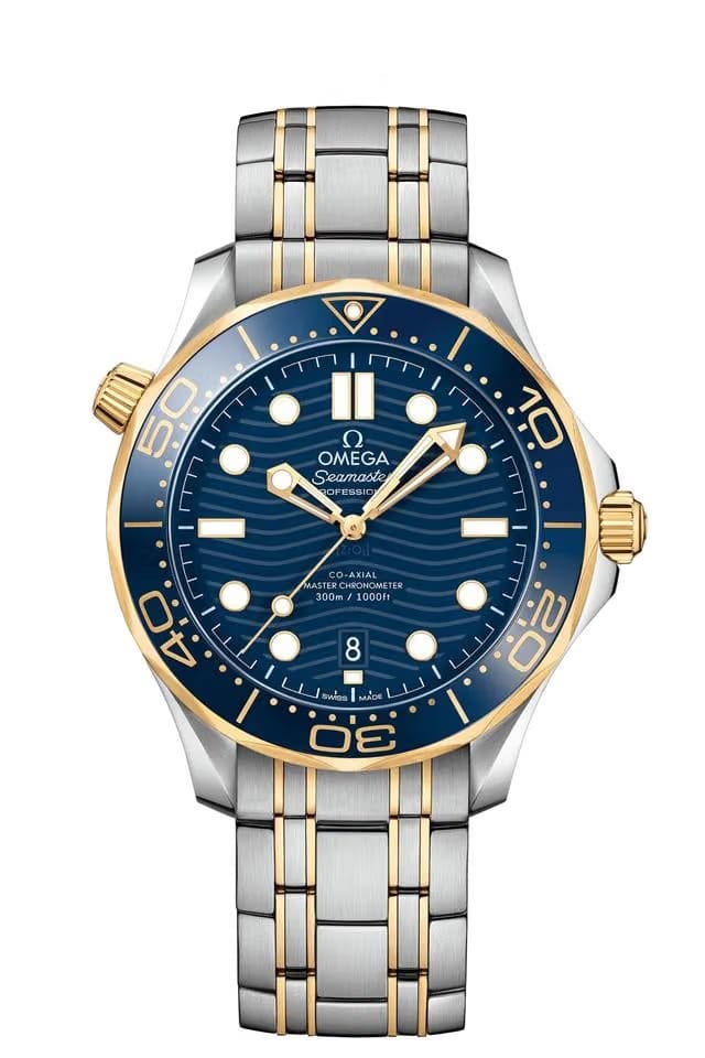 Omega Seamaster Diver 300 MCo‑axial Master Chronometer Diver 300 M Yellow Gold Steel 210.20.42.20.03.001