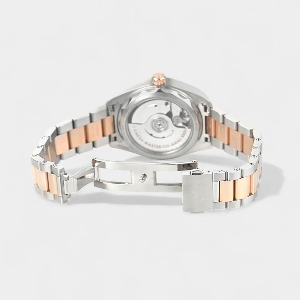 Omega Seamaster Aqua Terra Steel&Rose gold / 34 mm / Box&Papers / 220.20.34.20.59.00