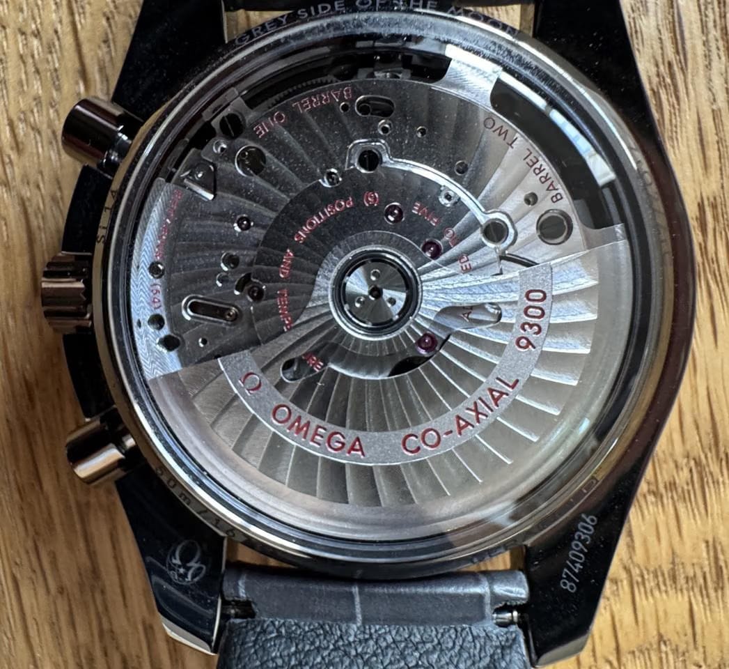 Omega Speedmaster Moonwatch Meteorite Omega Speedmaster Grey Side Of The Moon with Meteorite face