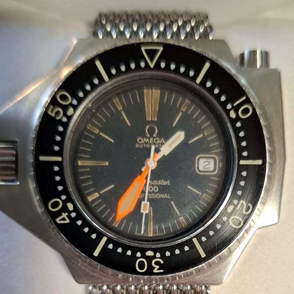 Omega Seamaster Plo Prof600 Plo Prof Full Set Omega Milanaisband roter Sicherheitsdrücker extra