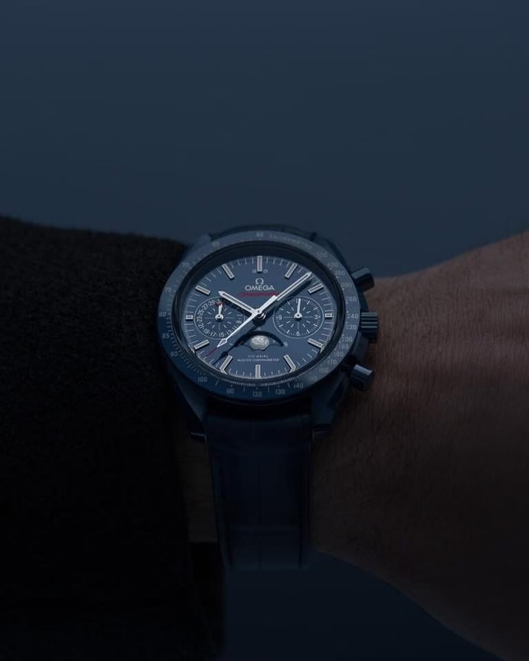 Omega Speedmaster Moonphase Moonwatch Moonphase Blue Side of the Moon Ceramic