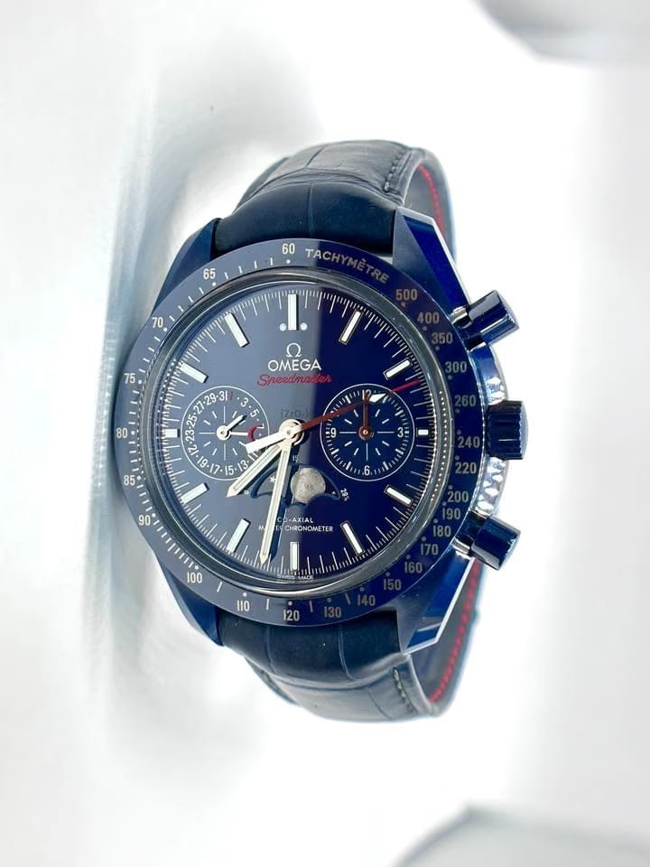 Omega Speedmaster Moonphase Moonwatch Moonphase Blue Side of the Moon Ceramic