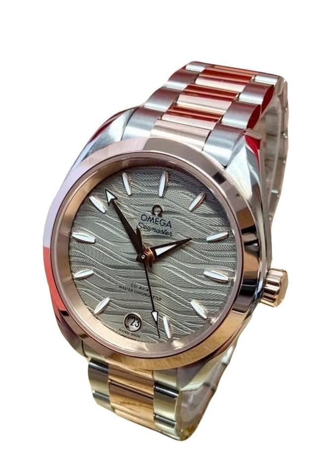 Omega Seamaster Aqua Terra150 M Master Chronometer 34mm Steel & Sedna Gold Case Grey Dial Steel Bracelet 220.20.34.20.06.001 NEW - Warranty start: 2026