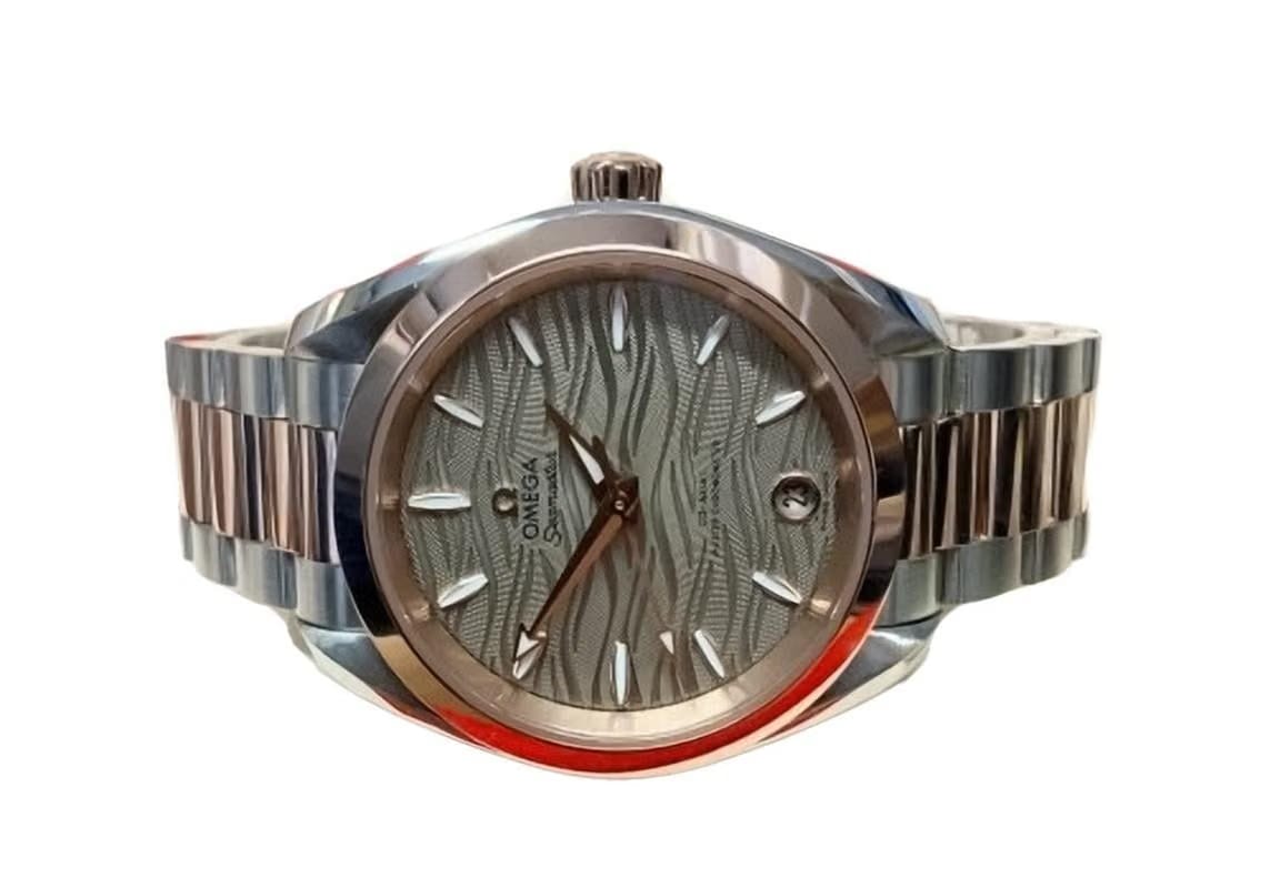 Omega Seamaster Aqua Terra150 M Master Chronometer 34mm Steel & Sedna Gold Case Grey Dial Steel Bracelet 220.20.34.20.06.001 NEW - Warranty start: 2026