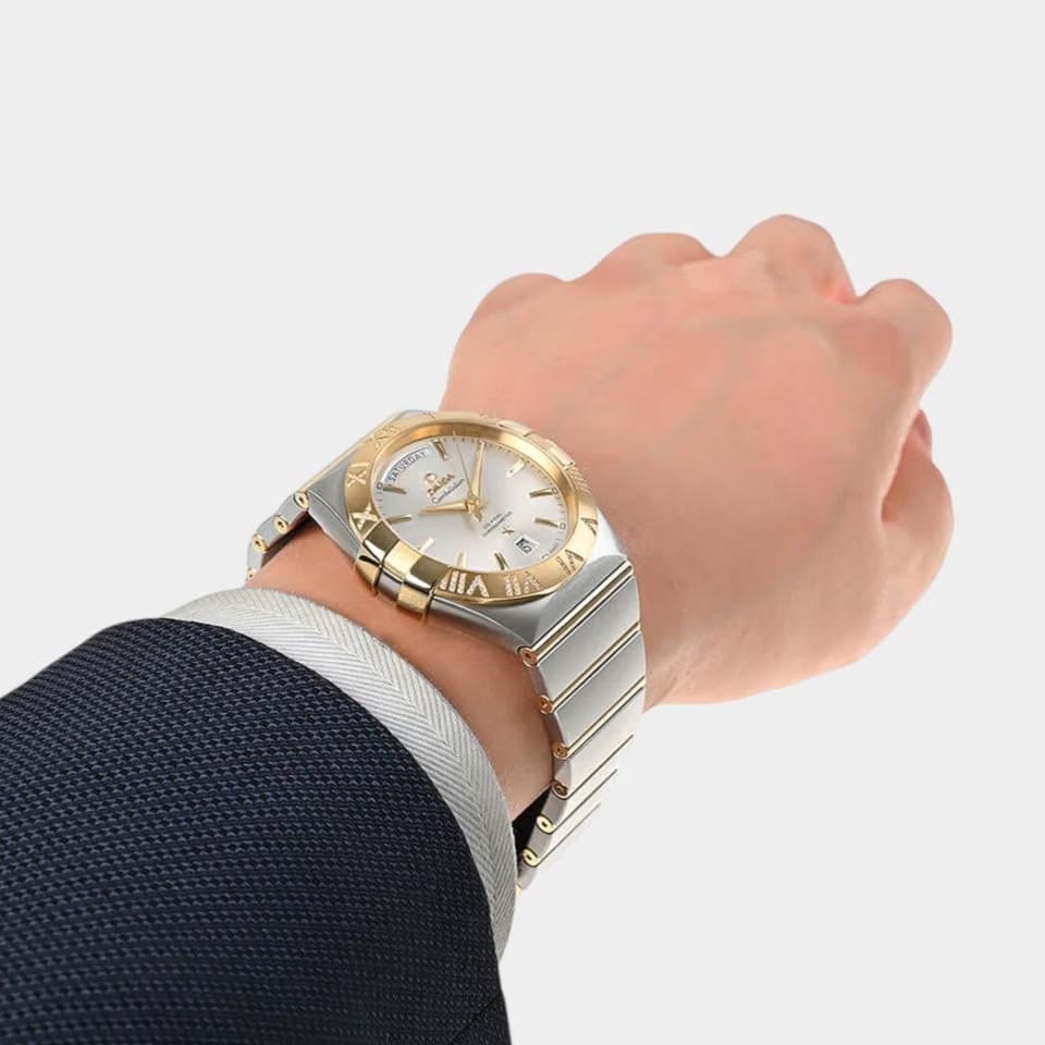 Omega Constellation Day-Date Steel&Yellow gold / 38 mm / 123.25.38.22.02.002