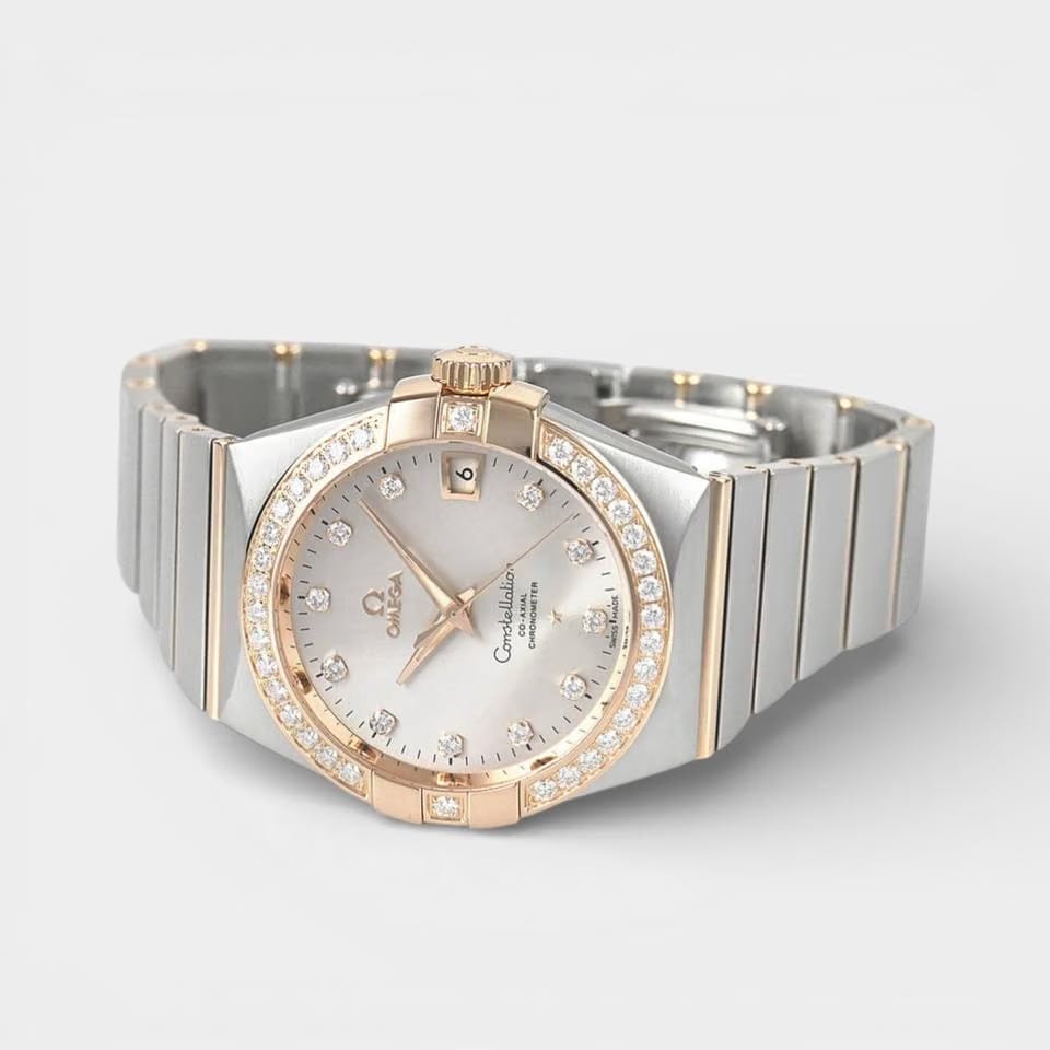 Omega Constellation Men Steel&Red gold / 38 mm / Box&Papers / 123.25.38.21.52.001