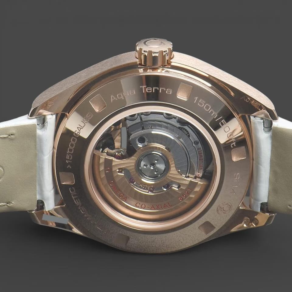 Omega Seamaster Aqua Terra Rose gold / 34 mm / Box&Papers / 231.58.34.20.55.003
