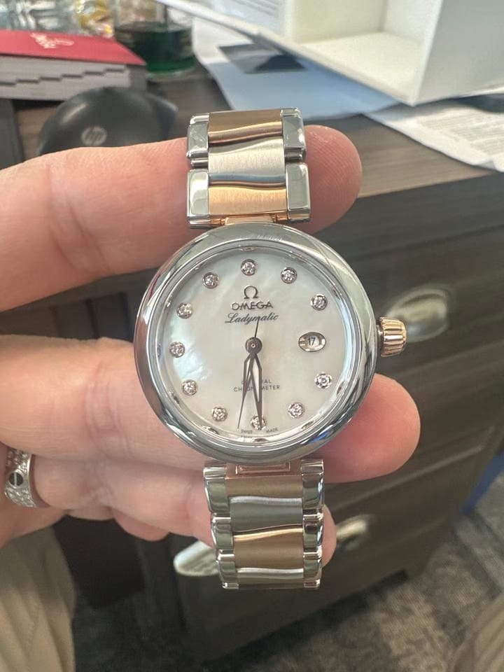 Omega De Ville Ladymaticfull set certificate of warranty
