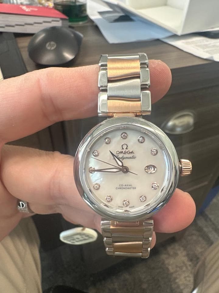 Omega De Ville Ladymaticfull set certificate of warranty