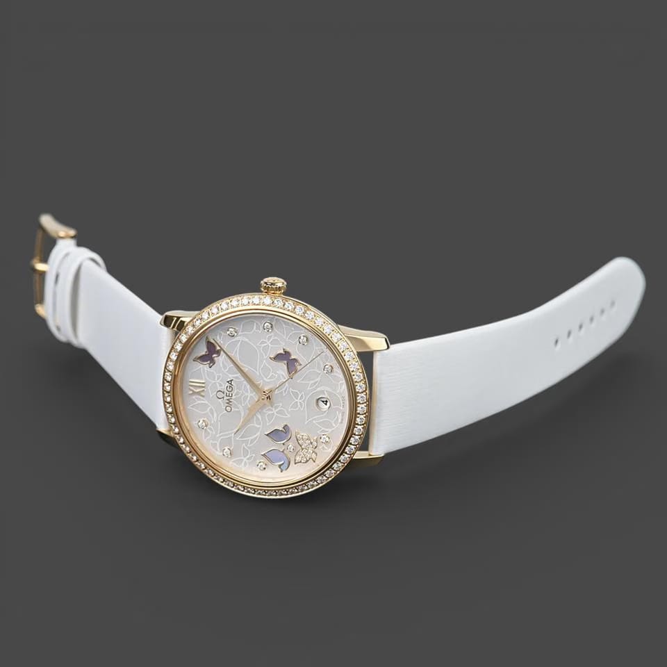 Omega De Ville Prestige Yellow gold / 36.8 mm / Box&Papers / 424.57.37.20.55.001